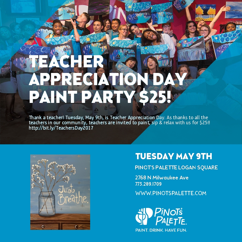 Teacher Appreciation Day is May 9th